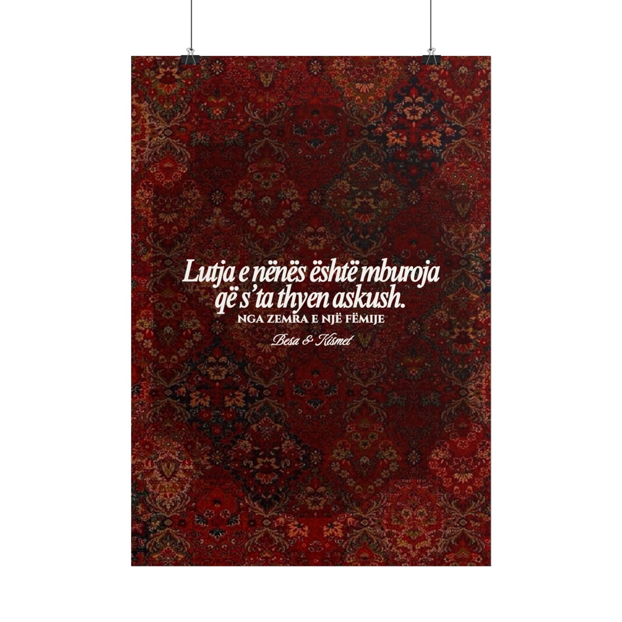 Lutja e Nënës Wall Art Poster